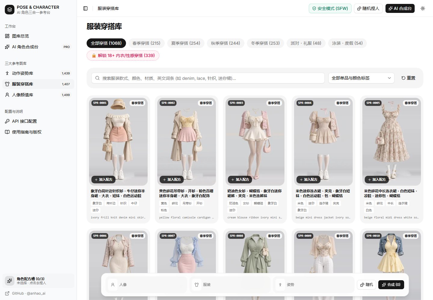 中文版服装穿搭参考目录